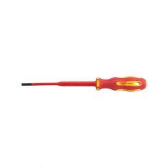 Draper Tools Ergo Plus Slimline Plain Slot VDE Screwdriver 3.5mm X 100mm