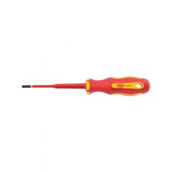 Draper Tools Ergo Plus Slimline Plain Slot VDE Screwdriver 4.0mm X 100mm