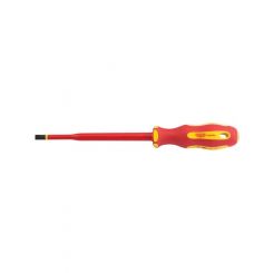 Draper Tools Ergo Plus Slimline Plain Slot VDE Screwdriver 6.5mm X 150mm