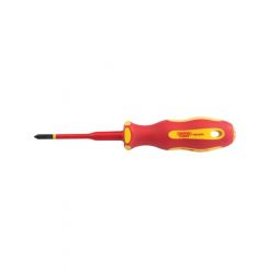 Draper Tools Ergo Plus Slimline Cross Slot VDE Screwdriver No:2 X 100mm