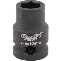Draper Tools Expert 10mm 3/8 Square Drive Hi-Torq 6 Point Impact Socket