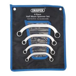 Draper Tools Half Moon Obstruction Ring Spanner Set 4 Piece