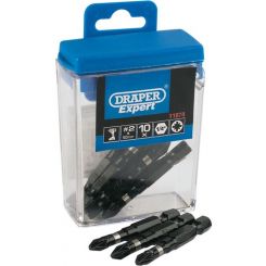 Draper Tools No. 2 PZ X 50mm Type Impact Bits 10 Piece