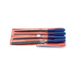 Draper Tools 100mm Warding File Set With Handles 4 Piece