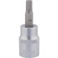 Draper Tools 3/8 Square Drive Socket With Hexagonal Bit 5mm