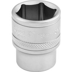 Draper Tools 3/8 Square Drive 6 Point Metric Socket 18mm