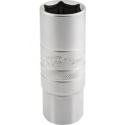 Draper Tools 1/2 Sq Dr 12mm Thread 6Pt Chrome Spark Plug 18mm Socket
