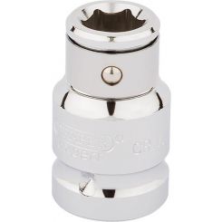 Draper Tools 1/2 Square Drive X 10mm HEX Screwdriver Bit Holding Socket
