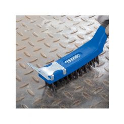 Draper Tools Wire Scratch Brush With Scraper 285mm