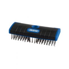 Draper Tools Stainless Steel Bristle Scrub Brush 180mm