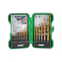Draper Tools Metric Titanium Nitride Coated Hss Drill Bit Set 15 Piece