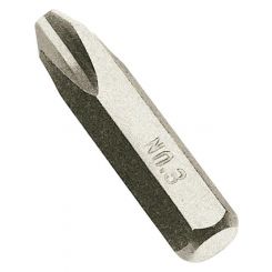 Draper Tools No 3 Cross Slot Impact Screwdriver Bit