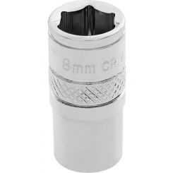 Draper Tools 1/4 Square Drive Hi-Torq 6 Point Socket 8mm