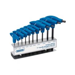 Draper Tools Metric T-Handle Hexagon Key Set 10 Piece