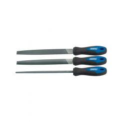 Draper Tools 200mm Soft Grip Engineers File Set 3 Piece