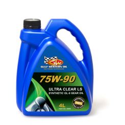 Gulf Western Ultra Clear LS 75W-90 Fully Synthetic Gear Oil 4L