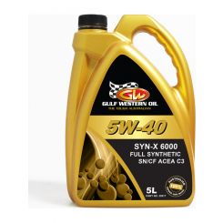 Gulf Western SYN-X 6000 5W-40 Full Synthetic Engine Oil 5L
