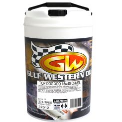 Gulf Western Top Dog XDO 15W-40 Diesel Engine Oil 20L