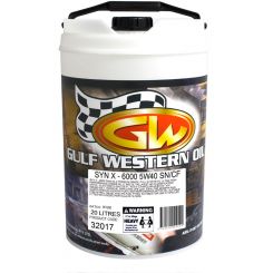 Gulf Western SYN-X 6000 5W-40 Full Synthetic Engine Oil 20L
