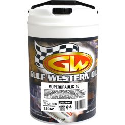 Gulf Western Superdraulic ISO 46 Anti Wear Hydraulic Oil 20L