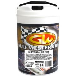 Gulf Western Superdraulic ISO 100 Anti Wear Hydraulic Oil 20L