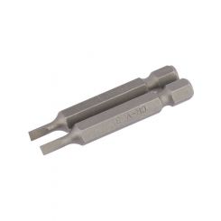 Draper Tools 3mm 1/4 Hex. Plain Slot Insert Bit 50mm Long X 2