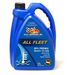 Gulf Western All Fleet Anti Rust Anti Boil HDD 50% Premix Coolant 5L