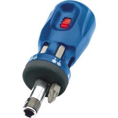 Draper Tools Chubby Ratcheting Screwdriver And Bit Set 7 Piece