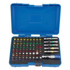 Draper Tools Coloured Screwdriver Bit Set 60 Piece