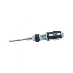 Draper Tools Soft Grip 7 In 1 Ratcheting Screwdriver And Bit Set