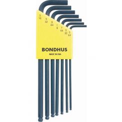 Bondhus 7pc Ball End L-Wrenches 5/64-3/16"