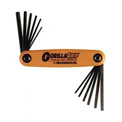 Bondhus GorillaGrip Hex Tip Fold Up 12pc Tool
