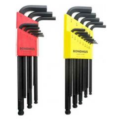 Bondhus Standard and Metric Ball End L-Wrench Sets (22-Piece)