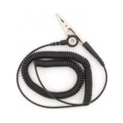 Botron Black 12ft Coil Cord 1/8" Snap