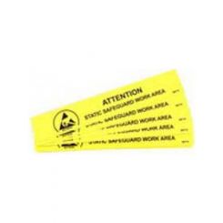 Botron Static Safe Work Area Bench Sign, 1"x6"