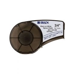Brady B-499 Nylon Cloth 19.05mm x 4.88m Black on White
