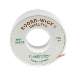 Chemtronics Soder Wick Unfluxed 2mm x 7.5m Size #3
