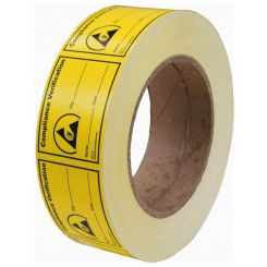 Desco 0 Compliance Verification Label, 38mm x 51mm Permanent, 1000/RL