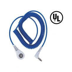 Desco 0 Jewel Coil Cord, 1.8m, Sapphire, 4mm