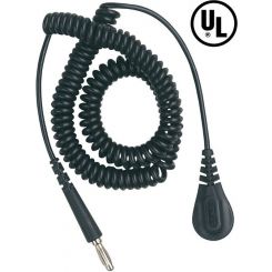 Desco 0 Coil Cord, 1.8m, Black, 4mm