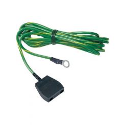 Desco 0 Workmat Common Point Ground Cord, 10mm Stud, 15' Cord