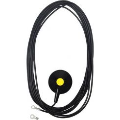Desco Ground Cord, 4.6M, 10MM Stud, 1 Megohm Resistor