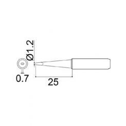 Hakko Medium Tip Shape 1.2LD