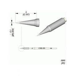 JBC Cartridge Conical 0.1