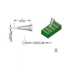 JBC Cartridge Chisel 0.4x0.2