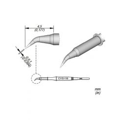 JBC Cartridge Bent 0.1