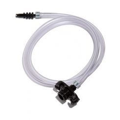 Jensen 10 cc Standard Syringe Adapter w/ 3 ft. 1/4" OD Tubing Black Barb (10AX)