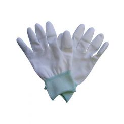 Mektronics ESD White Nylon Top Fit Gloves, Large