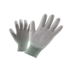 Mektronics ESD Grey Carbon Conductive Palm Fit Glove, Small