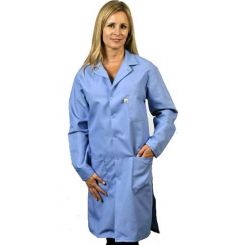 Mektronics Anti-Static Poly/Cotton Lab Coat XL Blue